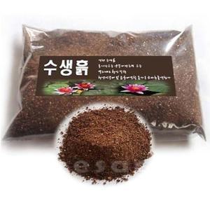 국산 수생식물 상토 분갈이 흙 실내연못 수련 수생흙 (약 8L)