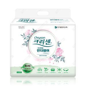 크리센 프리미엄 언더웨어 요실금팬티 성인용 기저귀 특대형 80매 1박스 (10매X8팩/팬티형)