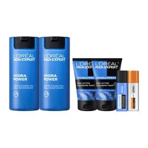 로레알파리 맨 엑스퍼트 이드라파워 수분 올인원 50ml 2개 +아쿠아 클렌징 폼 50ml 2개+수분 or 안티에이징 세럼 22ml 2개