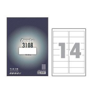 폼텍 LS3108 레이저잉크젯라벨14칸(99.1x38.1mm) 100매 /A4라벨지