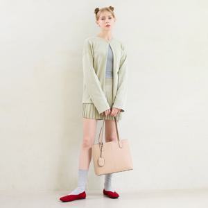 [바나바나][바나바나] 소가죽 메이지A 숄더백 HMWCA259MAI8-1 라이트베이지