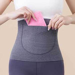여성용 보온 복대 허리 밴드 배워머 주머니 복부워머
