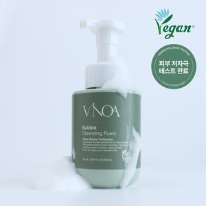 비노아 버블 비건 클렌징폼 300ml /저자극 폼클렌징 미세거품 공식비건인증