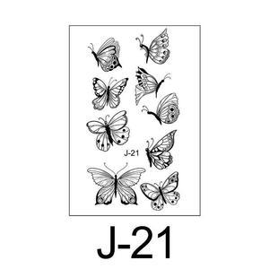 [IXHIREN0_4B]패션 팔 목 등 타투 스티커 10개입/J-03