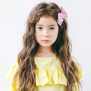 소노아 체크 스몰리본 집게핀 유아헤어핀