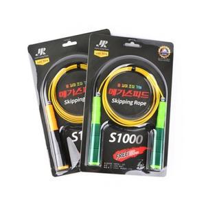 JJR 메가스피드 와이어 줄넘기 S1000 색상랜덤 실내 유산소 운동 기구