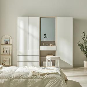 블랑 LPM 2000 슬라이딩 화장대 삼서랍 옷장 세트  착불