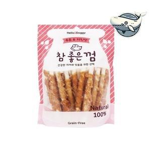 애견 건강 치석제거 스틱껌 치킨 우유맛 (WFH95DS)