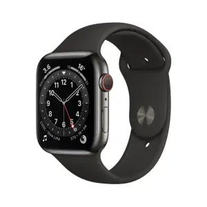 워치6 44mm GPS+Cellular 그래파이트 스테인리스 케이스 블랙 스포츠밴드 M09H3KH/A