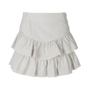 세인트앤드류스골프스커트 KQF 821C2PC377_BG 여성 깅엄 체크 2단 훌 큐롯 스커트