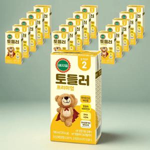 베지밀 프리미엄 토들러2 아기두유 190ml, 190ml, 16개