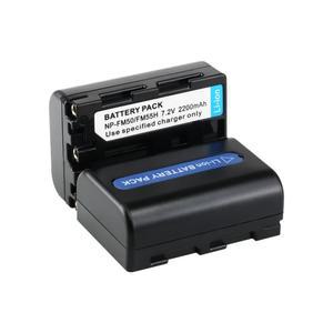 호환 카메라 NP-FM30 DSLR-A100 A100 시리즈 DCR-PC101 FM55H NP-FM50 배터리 2200mAh NP-FM51 충전식 NP-FM55H