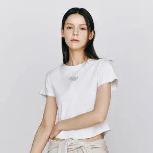 [지오다노] 395515 여 헴라인 그래픽 반팔티 (GRDN)