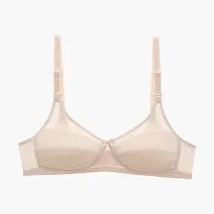 JHWBB041 제임스딘 쿨 냉감 인견 메쉬 B컵 노와이어 홑겹 브라