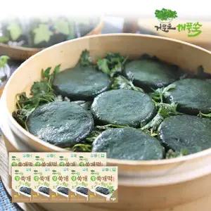 거문도 해풍쑥 쑥개떡 총 90개(10개 x9봉, 총3.6kg)