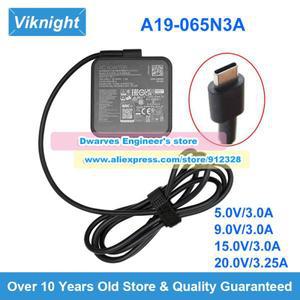 A19-065N3A AC 어댑터 20V 3.25A 65W 노트북 충전기 0A001- 00