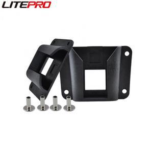 LITE DIY 돼지 버클 홀더 하드 PANNIERS 자전거 가방 플라스틱 BROMPTON 나사가있는 어댑터