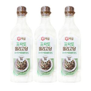 CJ제일제당 백설 프락토 올리고당 1.2kg 3개 쌀엿 설탕 물엿 요리당