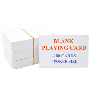 SEETOOGOAMES 가능한 빈 게임 카드 - 180pcs 용지, 포커 카드, DIY 게임, 학교 교육용, 2 5