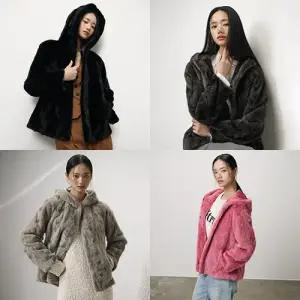 [유로모피] 25FW EURO 밍크 후드 자켓 1종