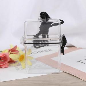 B급 포카 케이스 카드 보관 수납 투명 아크릴 목걸이 PP-10055