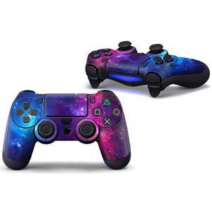 플레이스테이션4 PS4 컨트롤러 퍼플 블루 갤럭시용 UUShop 비닐 스킨 스티커 데칼 커버