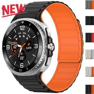 삼성 갤럭시 워치 8 클래식 46mm 교체용 마그네틱 실리콘 스트랩, 44mm용 스포츠 밴드