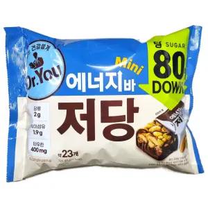 오리온 닥터유 에너지바 미니 저당 324g 약 23개입 2개