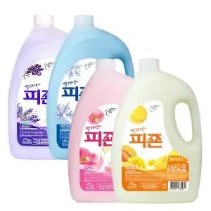 피죤 섬유유연제 2500ml 용기 세탁세제 핑크로즈 블루비앙카 옐로우미모사