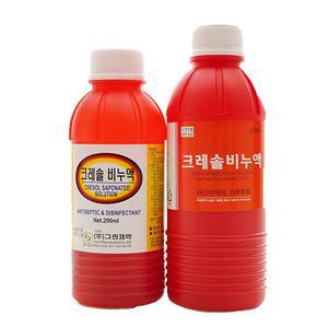 청소약 소독약 크레솔 크레졸 소독액 크레졸비누액 천보 200ml- 5병 화장실청소 살균소독