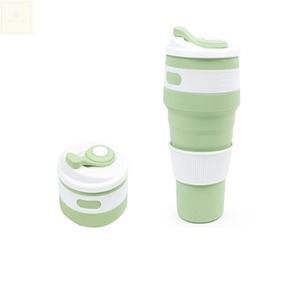더진정2호 휴대용물통 실리콘텀블러 접이식 실리콘 물컵 500ml
