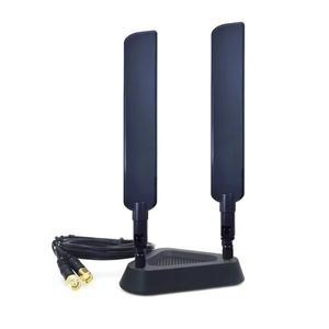 WIFI6E 라우터 데스크탑 무선 네트워크 카드 외부 2.4G 5G 듀얼 밴드 연장 케이블 안테나 마그네틱 베이스
