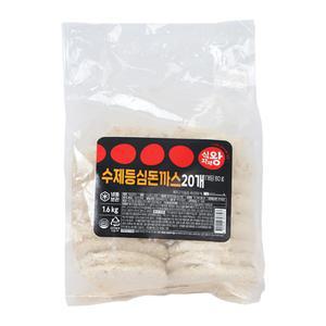 식자재왕 수제등심돈까스 1.6kg (80gx20ea)