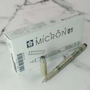 사쿠라 피그마 0.25mm 마이크론 01 블랙 1다스 12자루