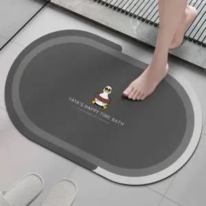 [쓰리몰] 빨아쓰는 소프트 규조토 발매트 미끄럼방지 주방 욕실 현관 발매트 (중.대형)