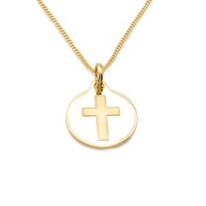 14K 미아방지 십자가 목걸이 유앤미쥬얼리