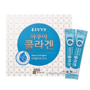 종근당건강 아쿠아 콜라겐 60포 먹는 피부 피쉬 어류 비타민 C 가루 분말 스틱