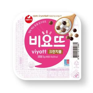 [냉장]서울우유 비요뜨 크런치볼138gx12개