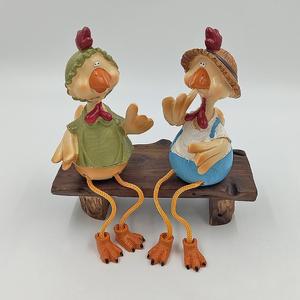 농부 부부닭 4 인형 인테리어 장식 소품 9185AB