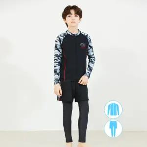 베이직엘르 남아동 집업 래쉬가드 비치반바지 워터레깅스 세트 BEB-W704K