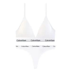 CK 여성 브라렛 브라+티팬티 세트 QF5650+QD3587 WHITE