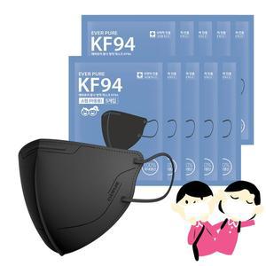 [리벤스] 에버퓨어 새부리형 마스크(KF94)(블랙/소형) 50입