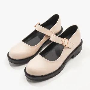 [오늘가요] 해시블랑 하나 라운드토 청키 메리제인 3cm 수제화