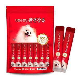 푸르미 완전강츄 대용량 강아지간식 28g 치킨, 30개입