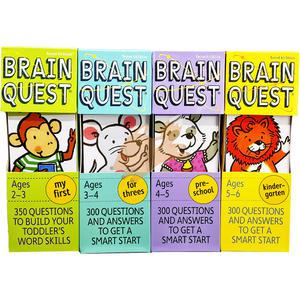 [여우별밤] 브레인 퀘스트 4종 세트 원서 영어 퀴즈카드 Brain Quest 음원제공