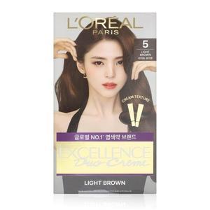 로레알 엑셀랑스 더블튜브 듀오크림 염색약 5/자연갈색