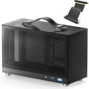 S300 PC 휴대용 케이스, 커버 컴퓨터 검정 미니 장착 본체 루미늄 무드 ITX 관리