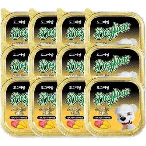 강아지캔 소고기 치즈 100g 12P 반려견 저칼로리 간식 (WFHRWXW)