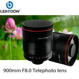 Lightdow 수동 망원 카메라 렌즈 900mm F8.0 반사 Canon Nikon Sony 도넛의 아름다운 사진을 찍을 수 있습