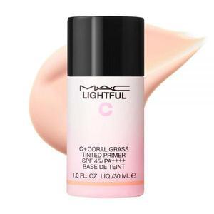맥 NEW 로즈 톤업 베이스 라이트풀 C 코랄 그라스 틴티드 프라이머 SPF45 PA